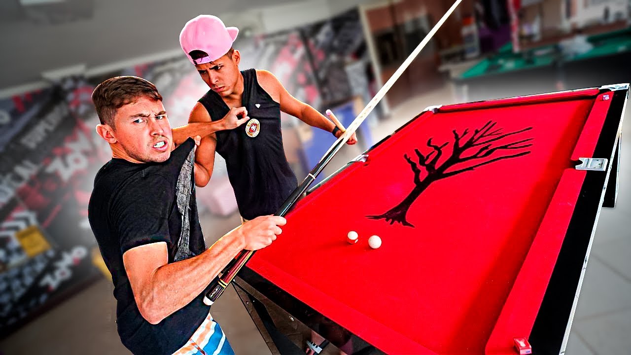 DESAFIEI O RENATO NA MESA NOVA DE SINUCA 🎱