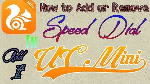 How to Add or Remove Speed dial in UC Mini || OFFICIAL || Ur Technical Rushabh