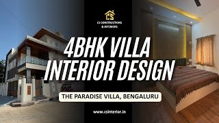 Mr. Vikas 4Bhk The Paradise Villa Interior Design Cs Constructions Interiors Bengaluru