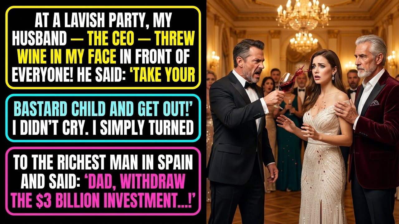 The wine hit my face before I even saw his hand move, drenching the white dress I’d chosen that morning while I hummed, believing tonight would be beautiful. Julian, my husband of five years,...