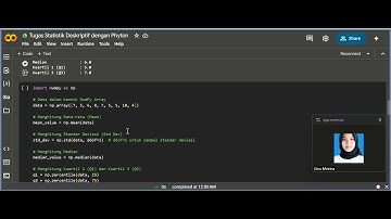 Tugas Statistik Deskriptif dengan Phyton