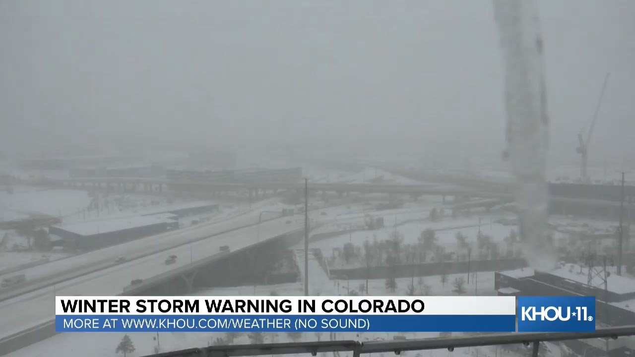 LIVE LOOK: Winter Storm Warning in parts of Colorado - YouTube