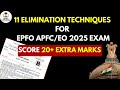 EPFO APFC EO 2025: Top Elimination Techniques 📝