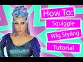 Drag queen wig styling  squiggly wiggly