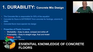Famous ACI Webinar Series: Essential knowledge of concrete floors Profile