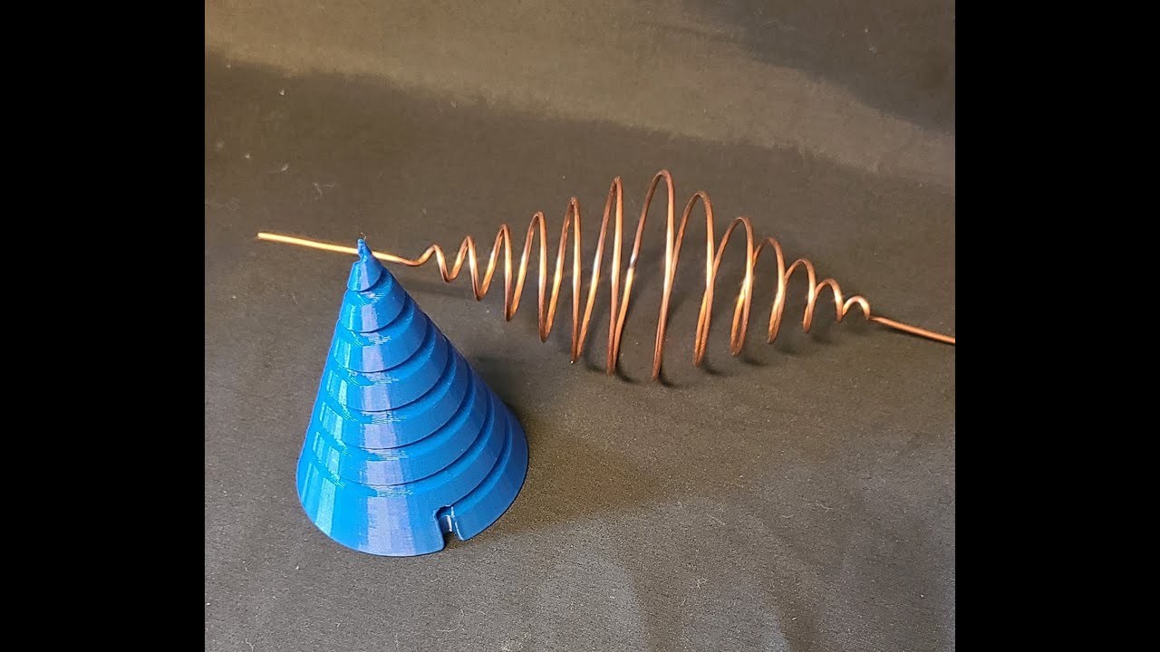 Pointed ends big in the middle coil