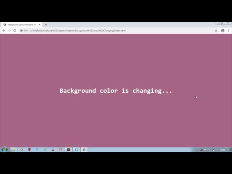 Background Color Changing Animation using HTML & CSS || Coding With Harshil