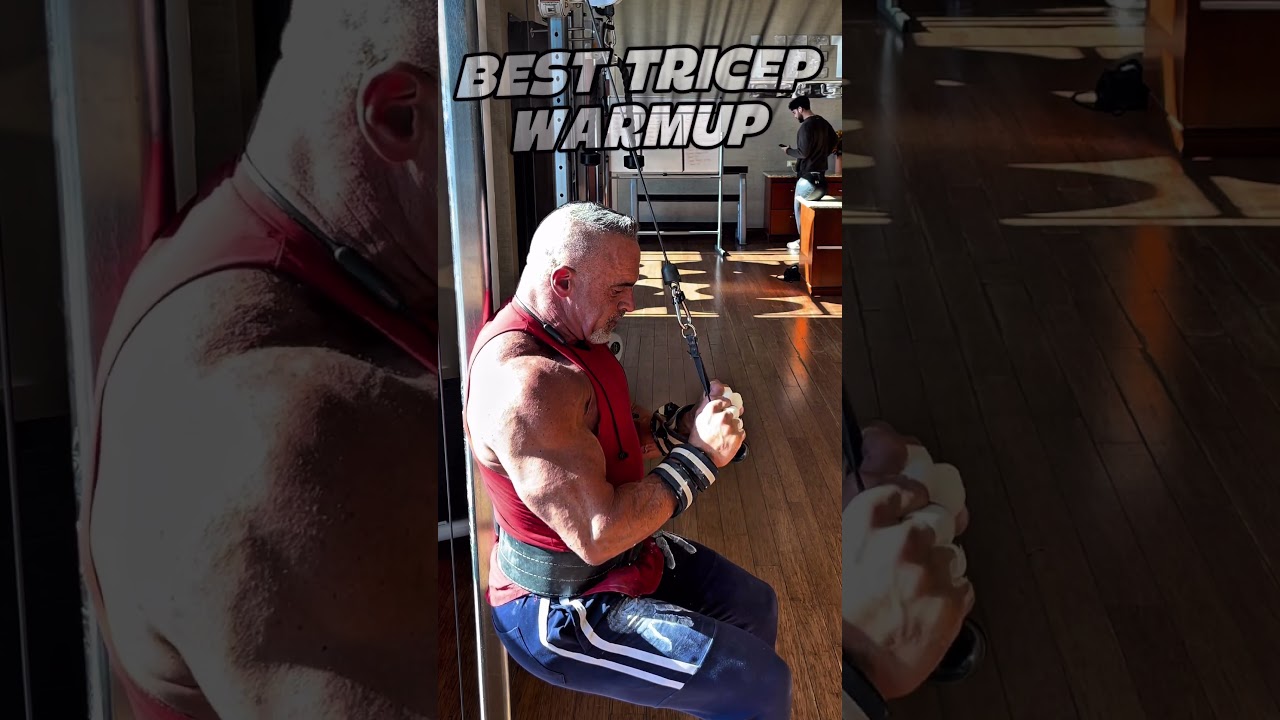 BEST TRICEP WARMUP #warmup #triceps #workout #motivation #workouttips
