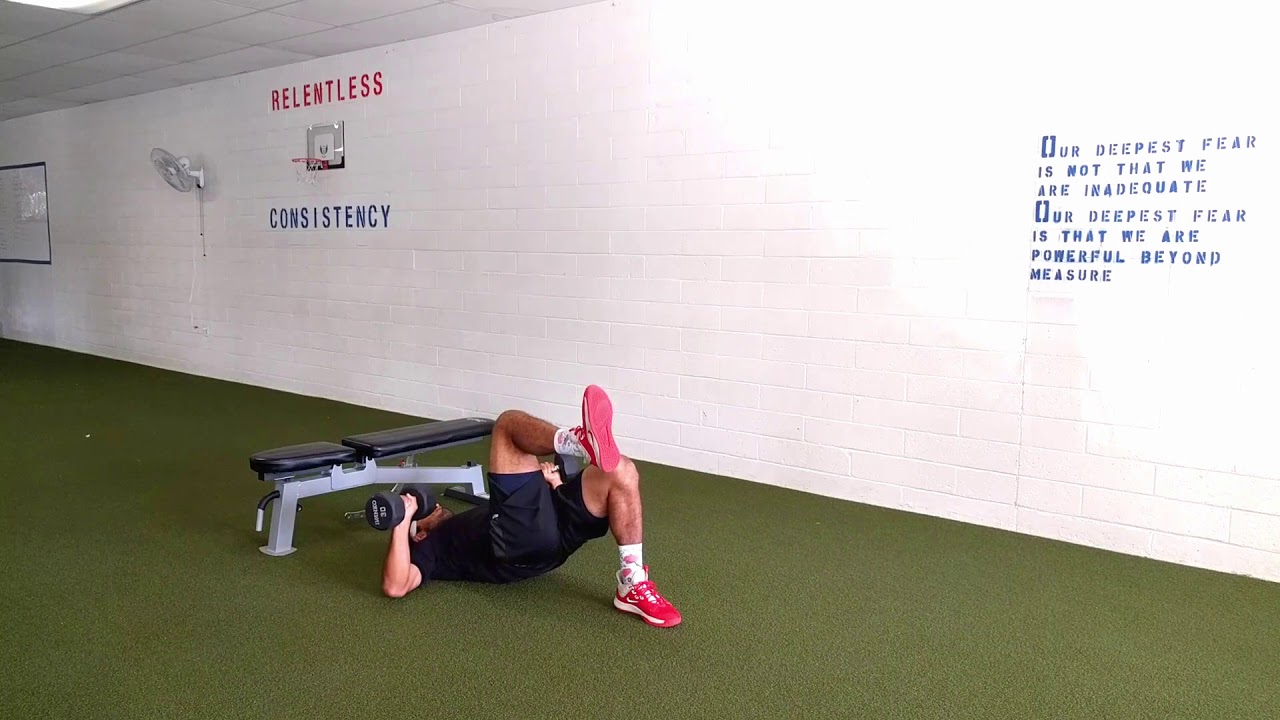 Single Leg Glute Bridge Chest Press YouTube