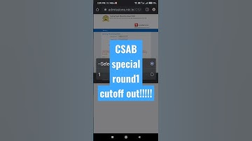 CSAB special round1 cutoff out!!!!! #josaa #csab #josaa2021 #jee #jeeadvance #iit
