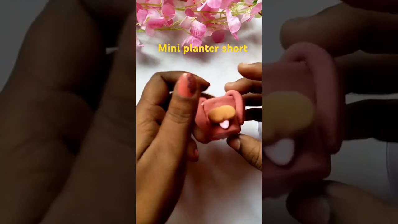 Mini planter short || Clay art 