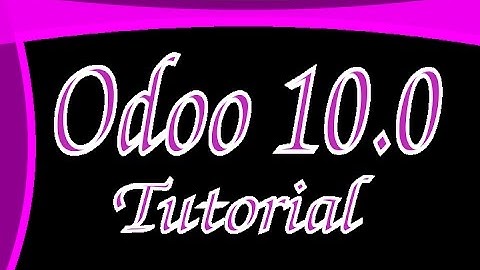 02: Odoo 10 Tutorial : start Command