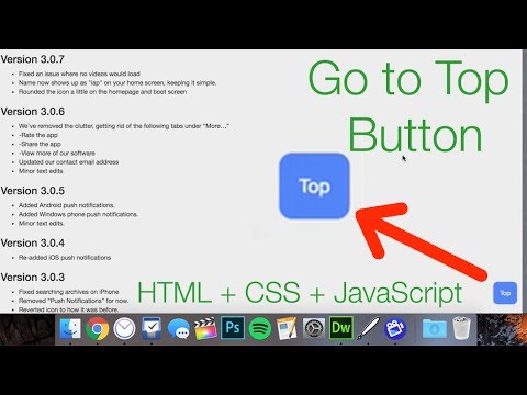 Add Go To Top Buttom Html Youtube Add Go To Top Buttom Html Youtube