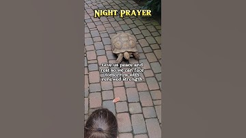 Night time prayer to a loving caring God that