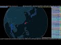 4 Immediate Aftershocks hit Taiwan - April 22nd, 2024