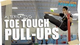Alternating TOE TOUCH Pull-ups!