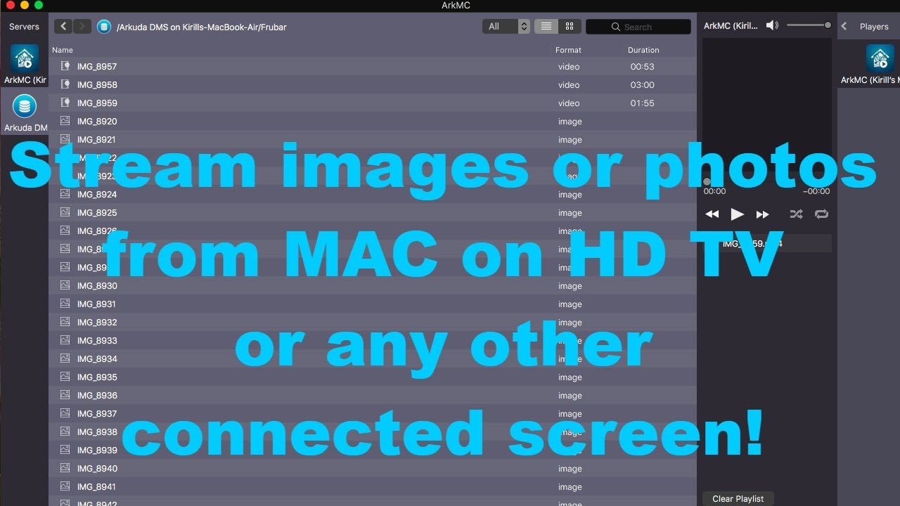 How To Stream Photo Images Or Pictures From MAC On Smart TV HD TV Or