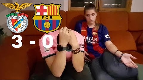 REACCIONANDO al Benfica vs Barcelona 3-0 REACCIONES DE HINCHAS