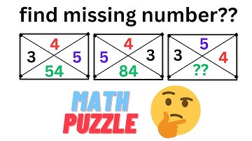 find missing number hard math puzzle #mathquiz #mathquestion #