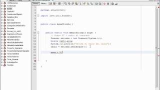 8.- Codigo area circulo en java