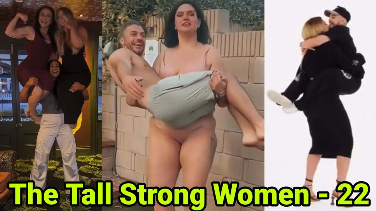 Высокие сильные женщины - 22 | высокая девушка поднимает и переносит мужчин | высокая амазонка, н...