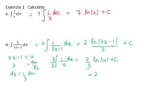 Integral of reciprocal functions