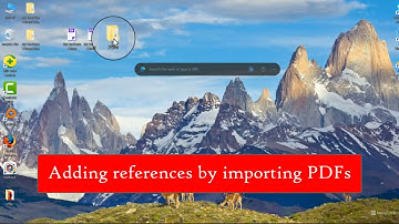 Adding reference by importing PDF into EndNote | #EndNote_21