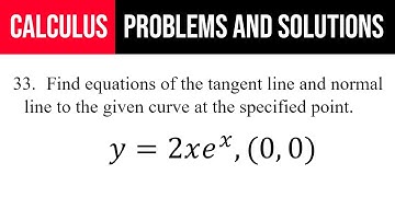 33. Find equations of the tangent line and normal line to the given curve at the specified point.