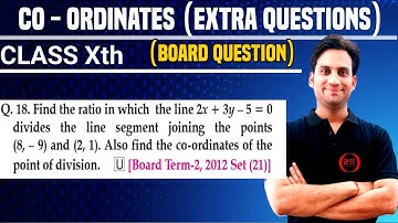 Find the ratio in which the line 2x+3y-5=0 divides the line segment joining the points (8,-9) and