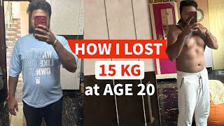 Lost 15 Kgs In Just 2 Months at Age of 20! Incredible Weight Loss Transformation Story | Fat to Fit