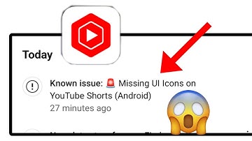 Known issue 🚨 Missing UI Icons on YouTube shorts ( Android ) | How to notice yt studio on YouTube 
