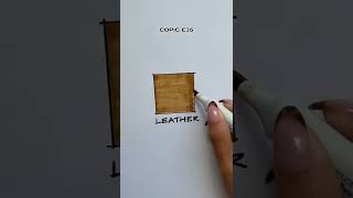 how to draw leather | quick render marker