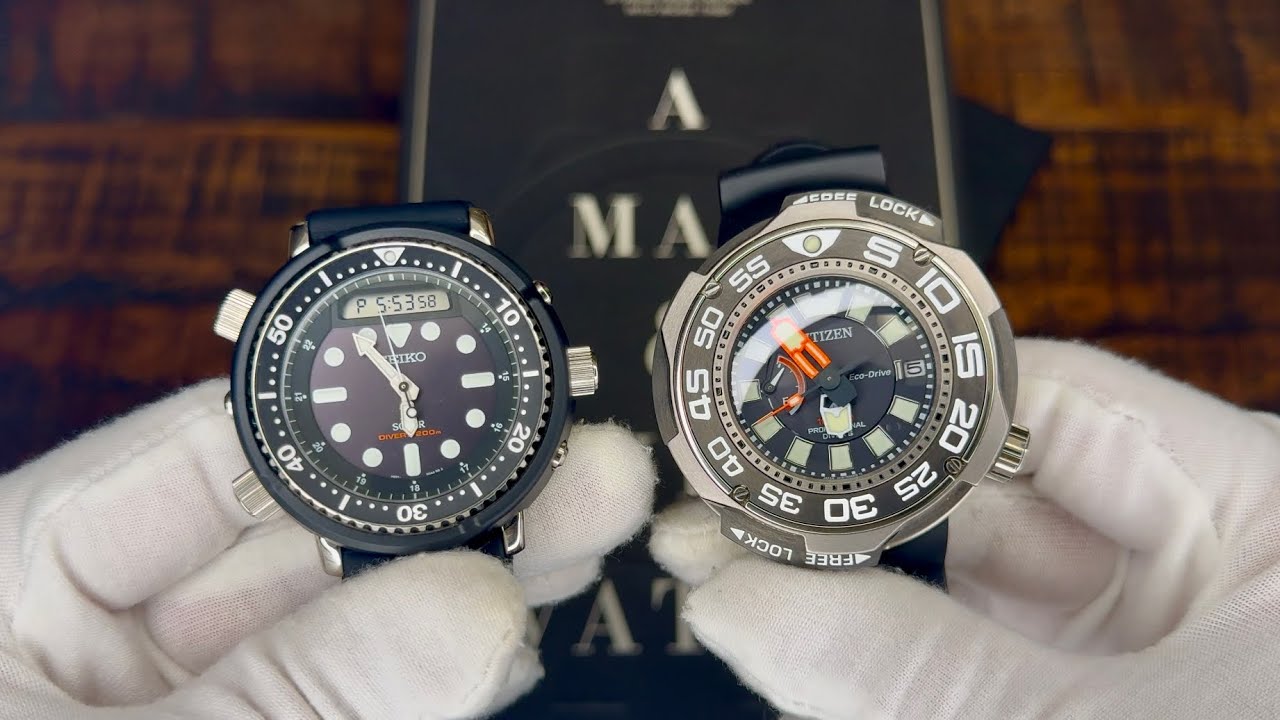 Seiko SNJ025 vs Citizen BN7020-17E comparison.   