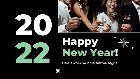 Free 2022 Happy New Year PowerPoint Template & Google Slides Theme