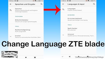 How to Change the Language on the ZTE Blade Smartphone