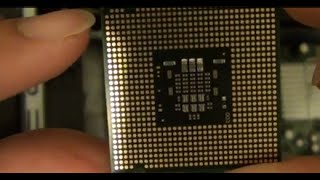 How to Insert / Remove Intel Core 2 Duo CPU Processor into Motherboard