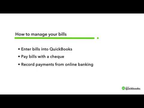 How to manage your bills | QuickBooks