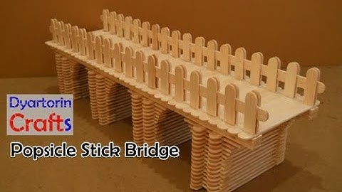 Diy easy popsicle stick bridge