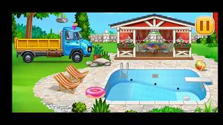 Truck games for kids - Build a house, Car wash and Swimming Pool for Kids screenshot 5