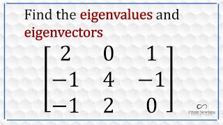 3 x  3 eigenvalues and eigenvectors