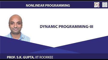 Dynamische programmering-III