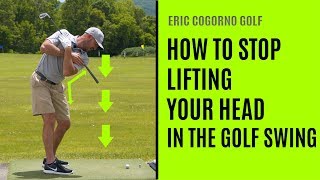GOLF: How To Stop Lifting Your Head In The  Golf Swing
