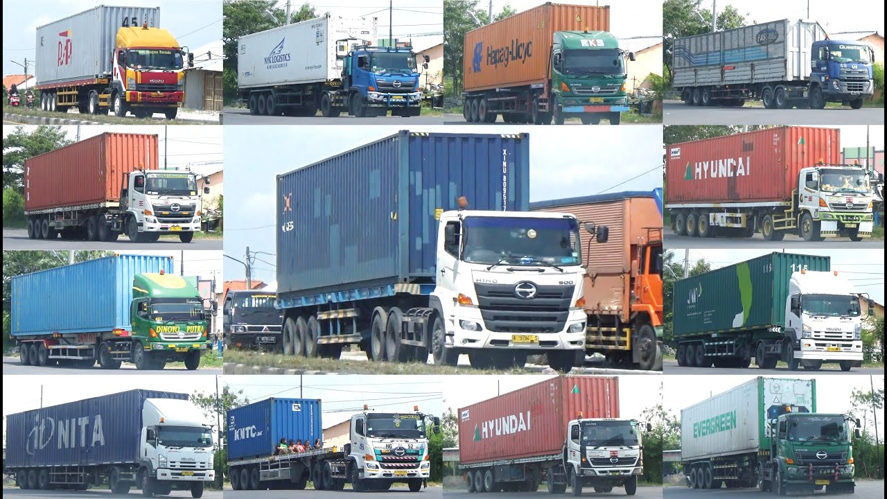 GUDANG BERJALAN !!! TRUK KONTAINER JUMBO GANDENGAN TRAILER WING BOX BESAR DAN PANJANG PANTURA TEGAL
