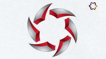 logo design illustrator tutorial for beginners | how to make circle 3d logo design