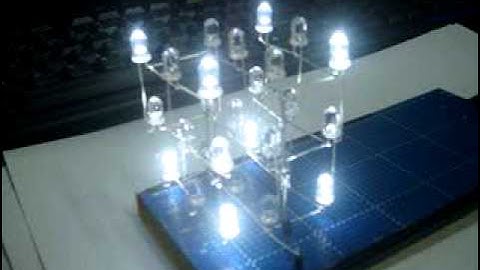 3x3 cube LED using PIC16F877A