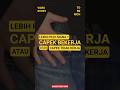 Lebih Capek Kerja Atau Tidak Bekerja ? #videos #videomotivasi #videoshort #shorts #related #fyp