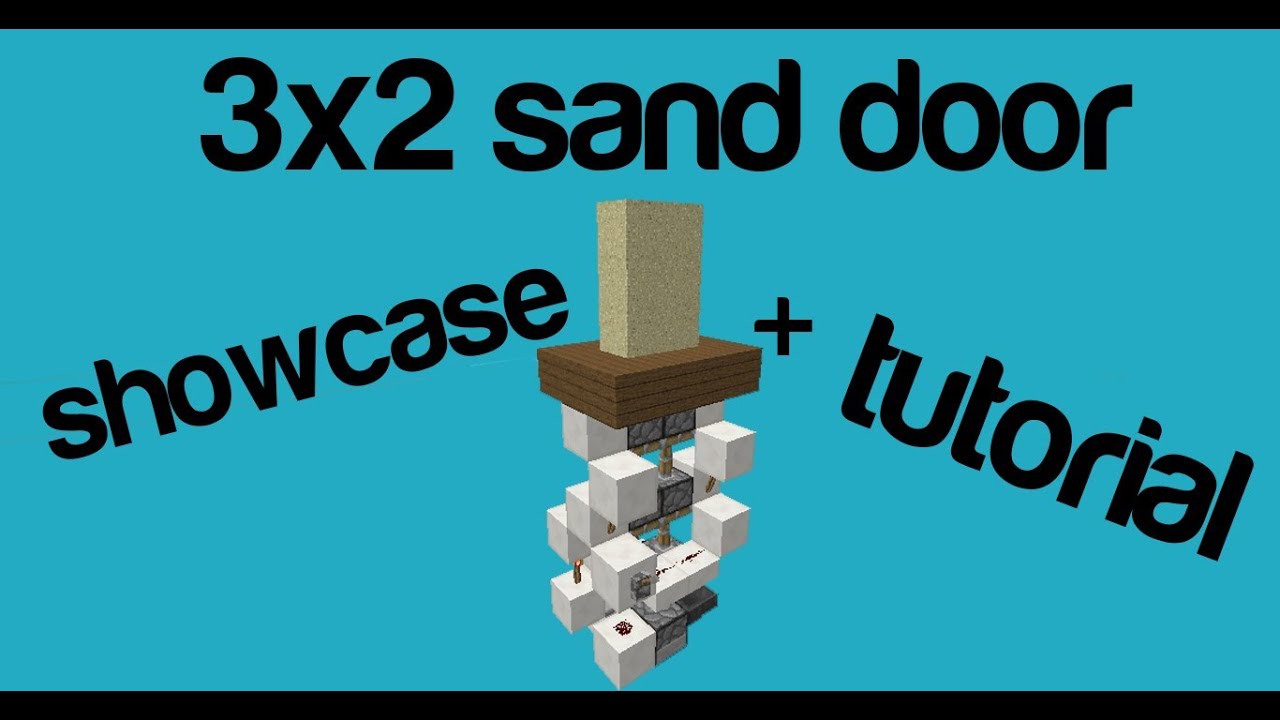Minecraft 3x2 sand door YouTube