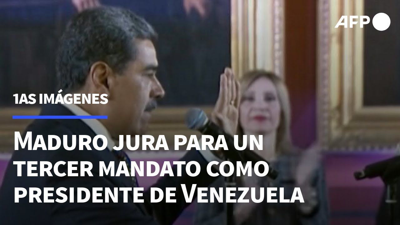 Maduro jura para un tercer mandato como presidente de Venezuela | AFP ...