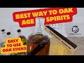 How to oak age your spirits in the glass bottle! Probably the easiest way to oak age at home.