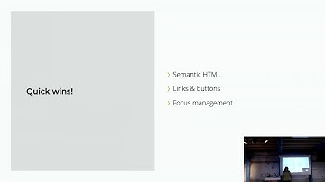 DrupalJam:XL Kalvermelk1 15:15 Quick wins for an accessible website (by Marloes Bosch)